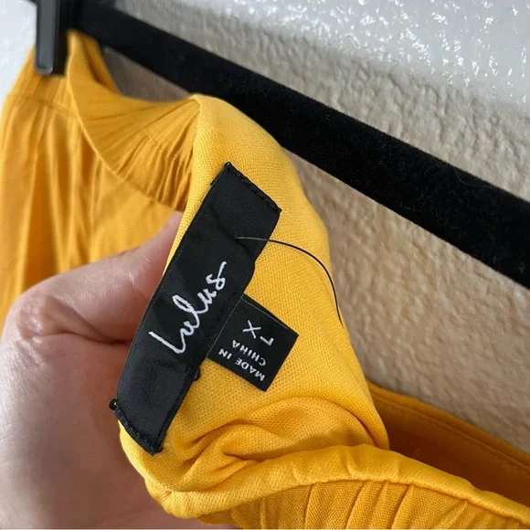 NWT Lulus Trancoso Golden Yellow Two-Piece Maxi Dress XL - Picture 9 of 12